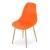Krzesło Livio pomarańcz / nogi naturalne x 1