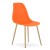 Krzesło Livio pomarańcz / nogi naturalne x 1