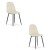 Krzesło LUNARE – beżowy aksamit x 2
