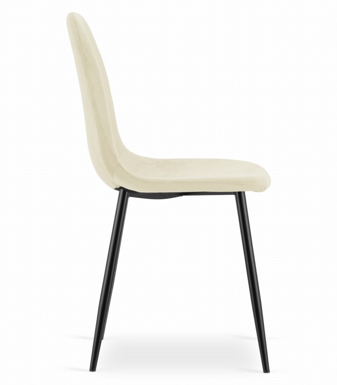 Krzesło COMO - beż aksamit x 3