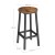 Taboret barowy - rustykalny / nogi czarne