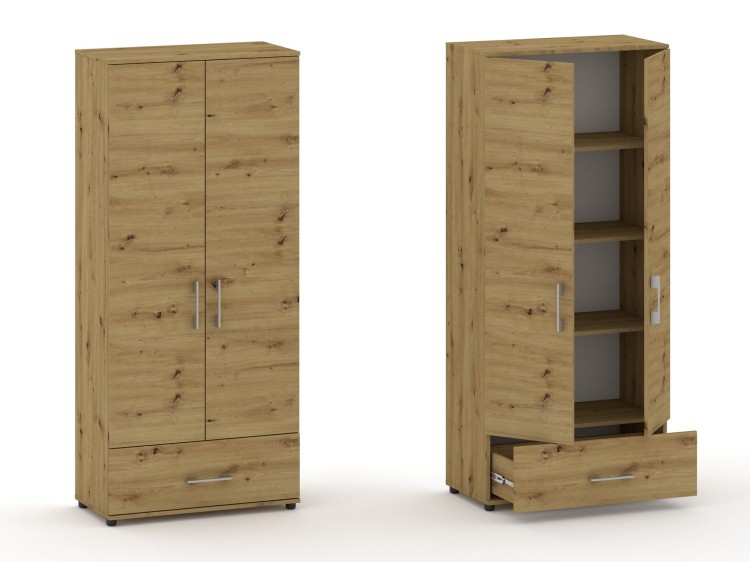 Szafa biurowa NeoOffice G60 Dąb Artisan