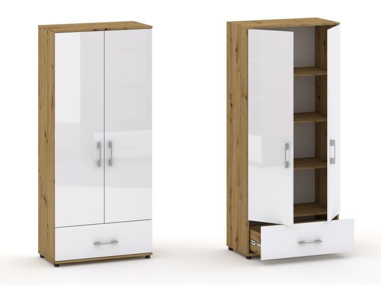 Szafa biurowa NeoOffice G80 - 2 drzwiowa