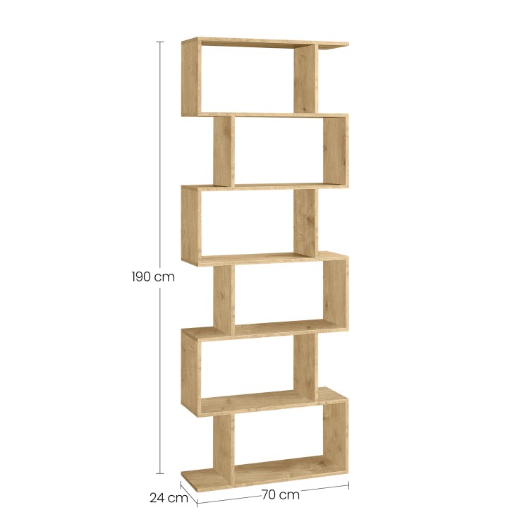 Regał Dąb Artisan do Salonu i Biura – Nowoczesna Biblioteczka na Dokumenty i Książki