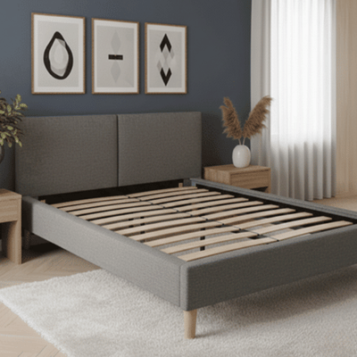 Łóżko tapicerowane Comfort Line 120/200 Szare