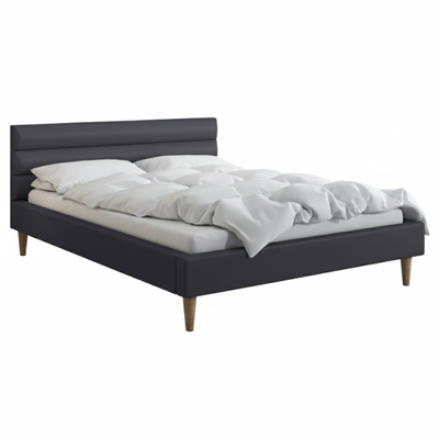 Łóżko tapicerowane 140x 200 Velaro Ciemnoszare