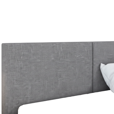 Łóżko tapicerowane 140x200 Comfort Line Szare