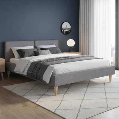 Łóżko tapicerowane 180x200 Comfort Line Szare