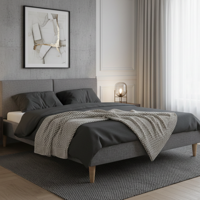 Łóżko tapicerowane 180x200 Comfort Line Szare