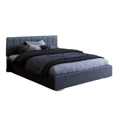 Łóżko Velano z pojemnikiem 180/200 Ciemnoszare