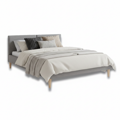 Łóżko tapicerowane 140x200 Comfort Line Szare