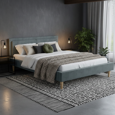 Łóżko tapicerowane 160x200 Comfort Line Pro Szare