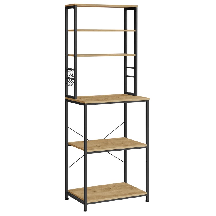 Regał Kuchenny Organizer LOFT 167 cm – Dąb Artisan – Wielopoziomowa Wyspa