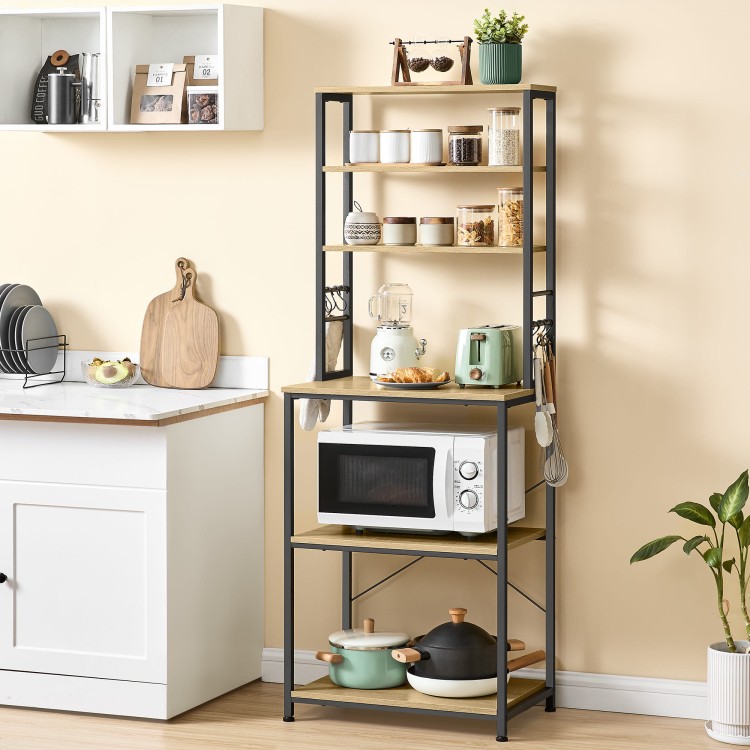 Regał Kuchenny Organizer LOFT 167 cm – Dąb Artisan – Wielopoziomowa Wyspa