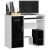 Biurko Modern Desk Dual BIAŁE / CZARNY POŁYSK