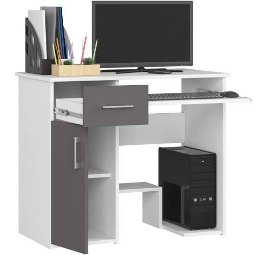 Biurko Modern Desk Dual BIAŁE / SZARY