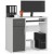Biurko Modern Desk Dual BIAŁE / SZARY