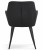 Krzesło Vantix - aksamit czarny / nogi czarne x 1