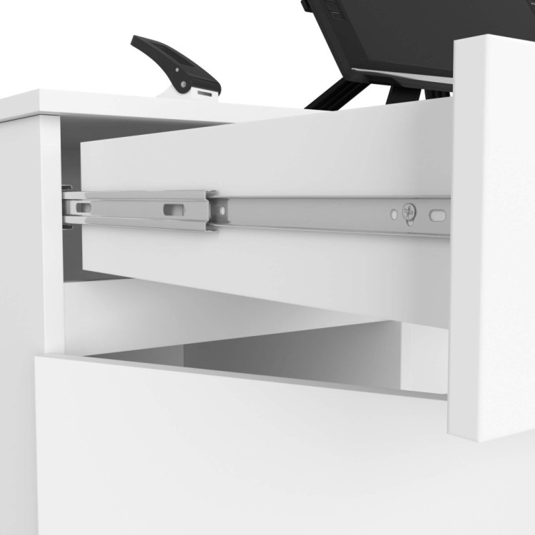 Biurko Vantix Master 120cm Białe – 2 Drzwi 2 Szuflady