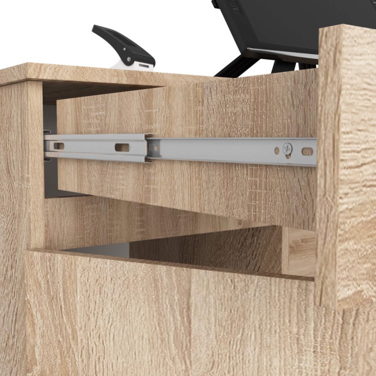 Biurko Vantix Master 135cm Dąb Sonoma – 2 Drzwi 2 Szuflady