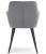 Krzesło Vantix -aksamit szary ciemny / nogi czarne x 1