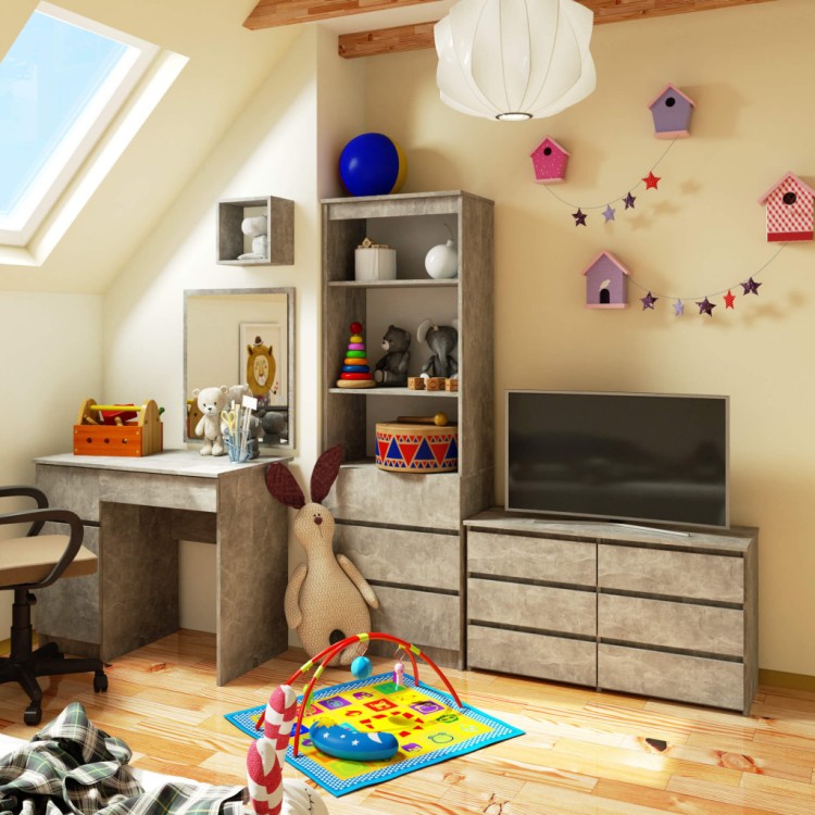 Komoda Forge 100 cm Beton