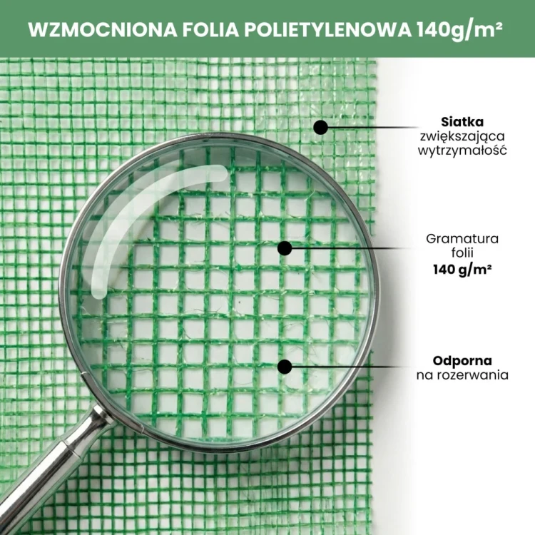 Szklarnia ogrodowa foliowa Flora House 1 drzwi 2 okna Zielona 202x80x170 cm