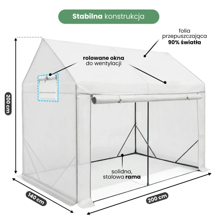 szklarnia-ogrodowa-foliowa-domek-1-drzwi-2-okna-biala-200x140x200-cm.webp