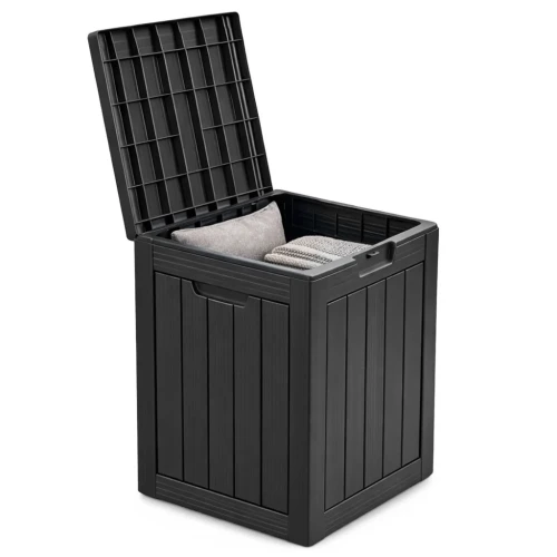 Skrzynia ogrodowa  pojemność 113 litrów Czarna wodoszczelna