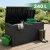 Skrzynia ogrodowa pojemność 340 litrów Czarna wodoszczelna