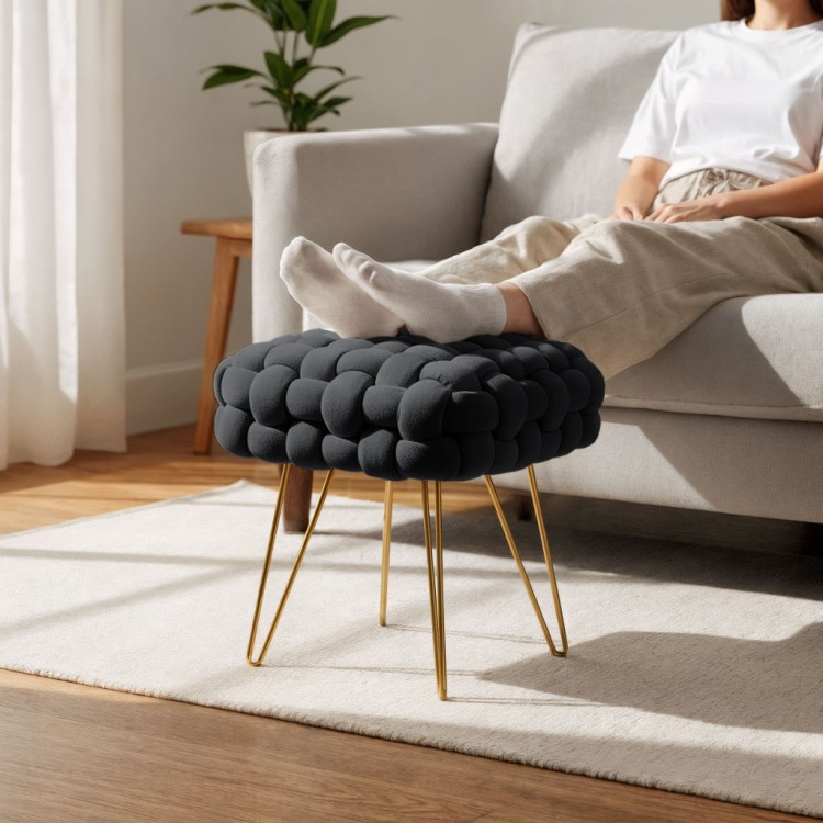 Pufa Cloud Braid Czarna