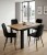 Stół rozkładany  NP 120-160x80 Craft nogi czarne