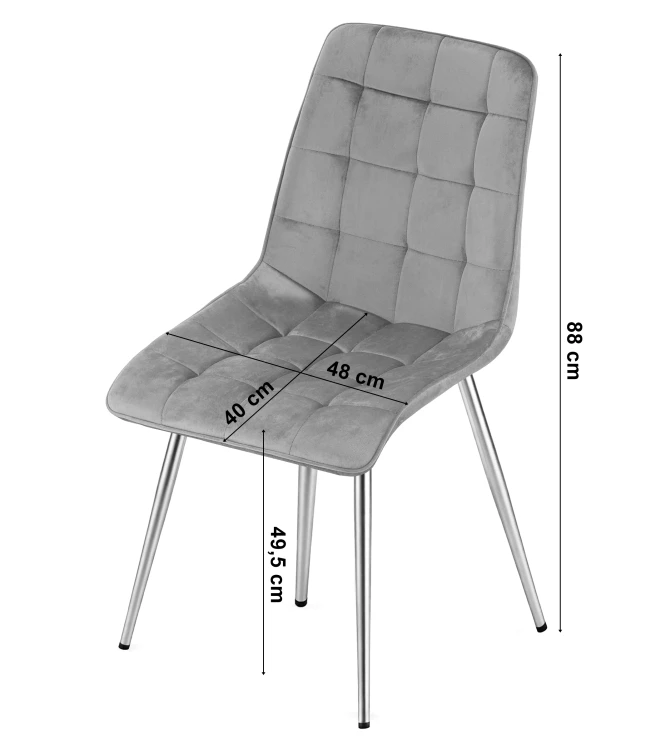 Krzesło Lumi - aksamit róż jasny / nogi złote x 4