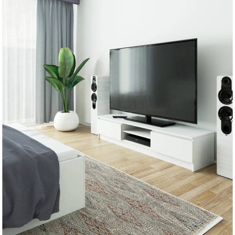 Szafka Komoda RTV Pod Telewizor 160cm Biała