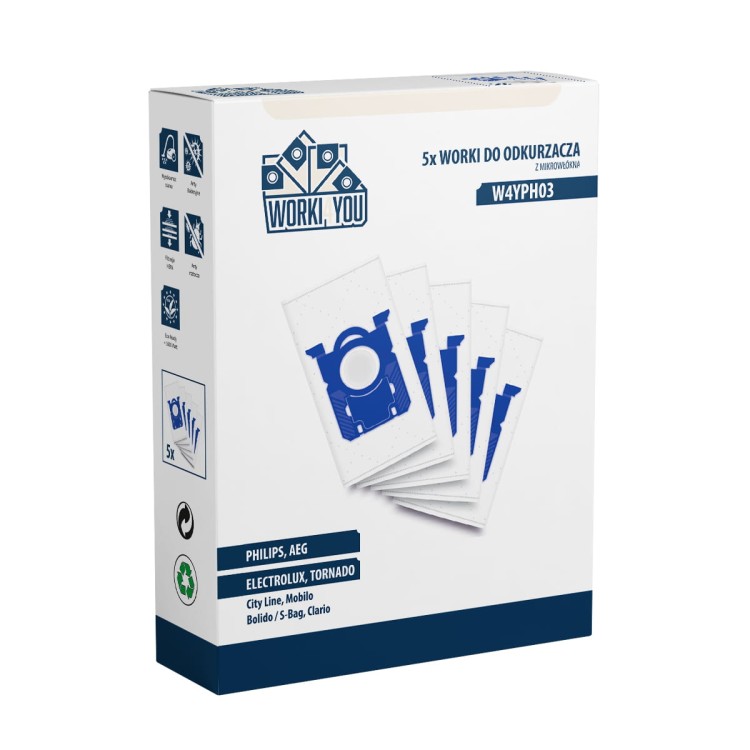 Worki do odkurzacza Philips S-BAG AEG SBAG