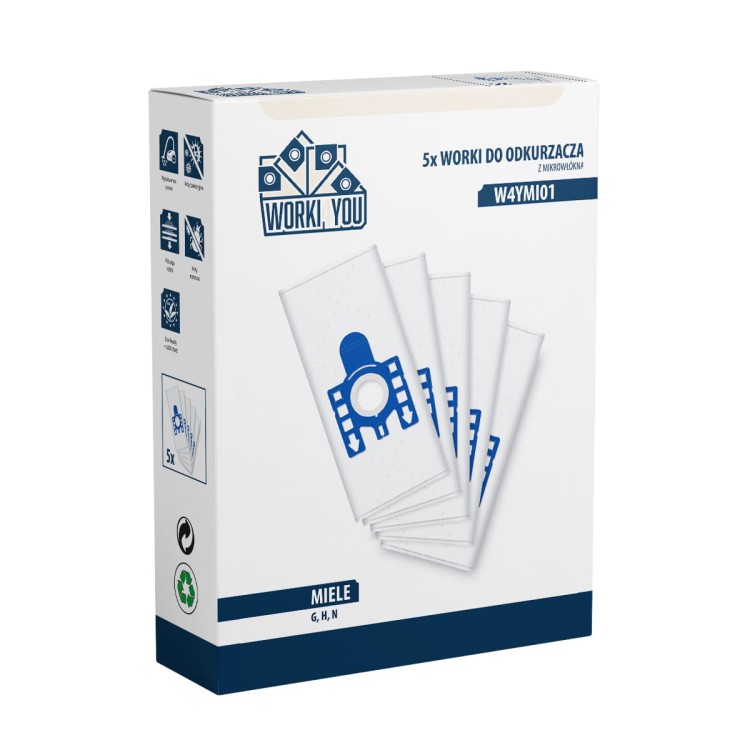 Worki do odkurzacza Miele seria G H N S400...499