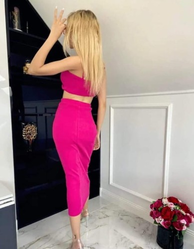 Letni komplet Queen2 Fuksja