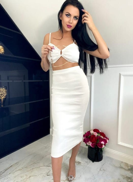 Letni komplet Queen2 Biały