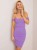 Modelująca Sukienka prążek fioletowa