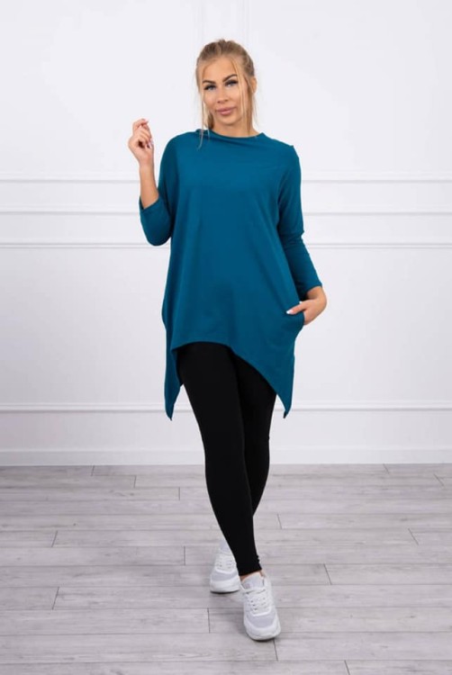 Bluza skrzydła z kapturem Morska