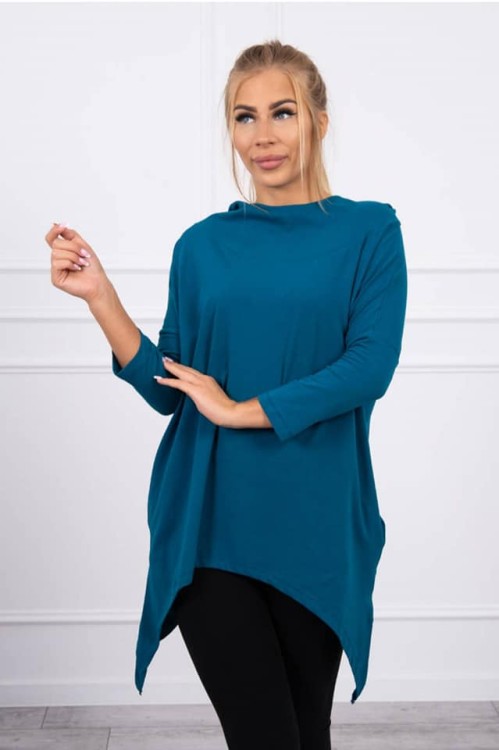 Bluza skrzydła z kapturem Morska