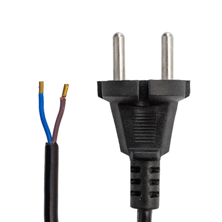 Kabel C-Vac elektryczny czarny izolowany 2x 0,75mm2 15 metrów