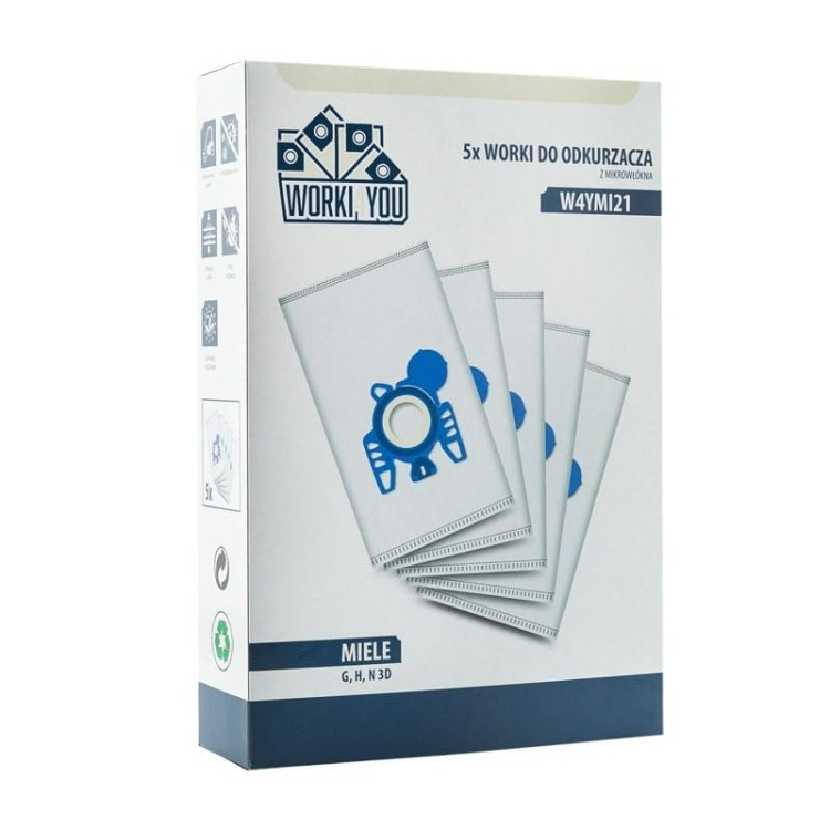 Worki do odkurzacza Miele Complete C2 Parquet - 5 sztuk