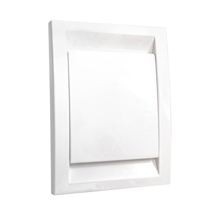 Gniazdo ścienne plastikowe białe Deco