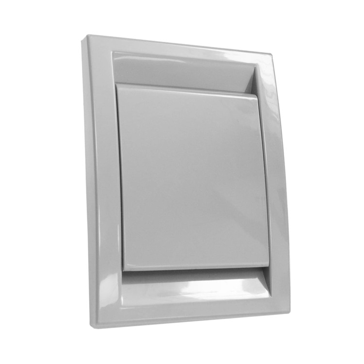 Gniazdo ścienne Deco plastikowe ciemnoszare